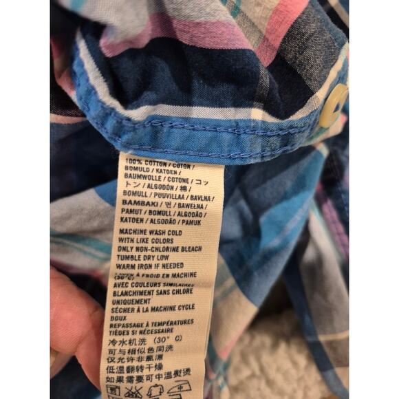 Abercrombie & Fitch Men's Collared Plaid Button Down Muscle Shirt XL Multicolor - Picture 4 of 5